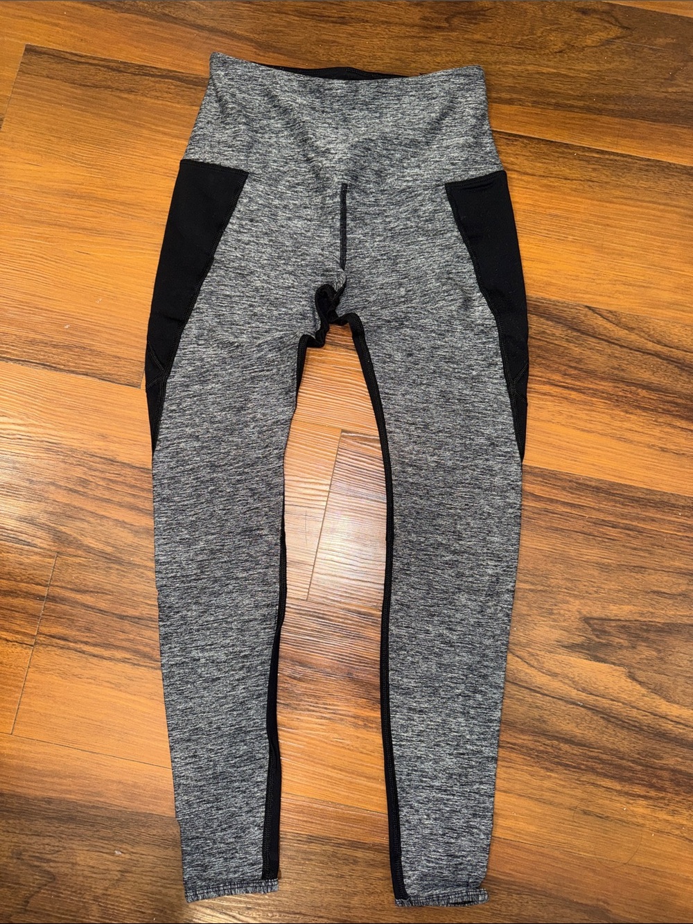 Lorna Jane Gray & Black Mesh Leggings